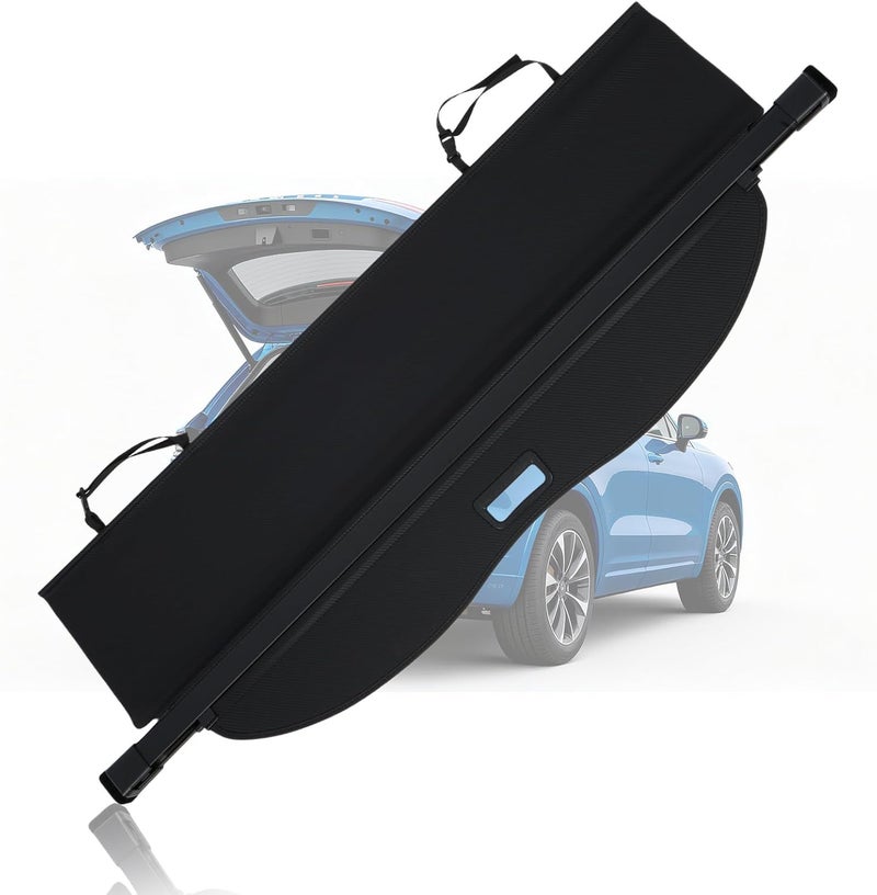 NTLTPYY Cargo Cover for Toyota Highlander 2014-2019 2.7L V6 3.5L - Waterproof Tear Accessories-Resistant Carbon Fibe Trunk Cover, Car Retractable Cargo Cover, Anti-Peeping Luggage Privacy Shield - Image 1